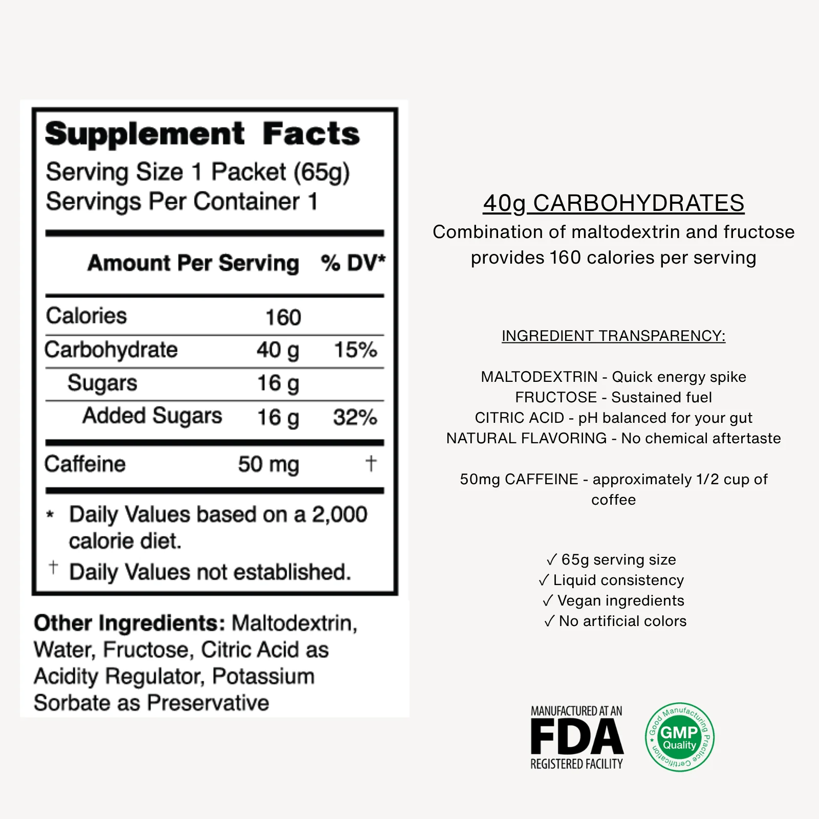 Unflavored Caffeinated Gel - Image 3